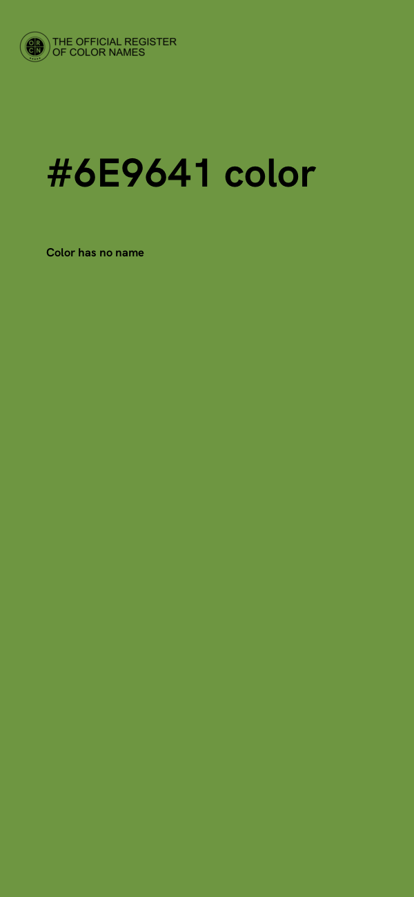#6E9641 color image