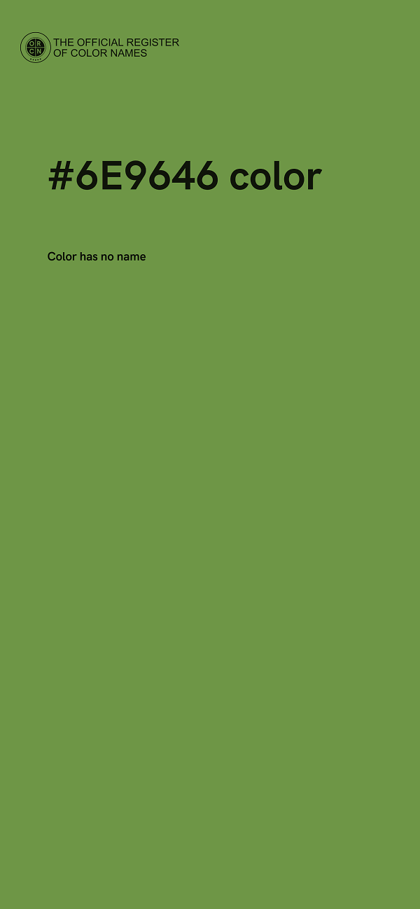 #6E9646 color image