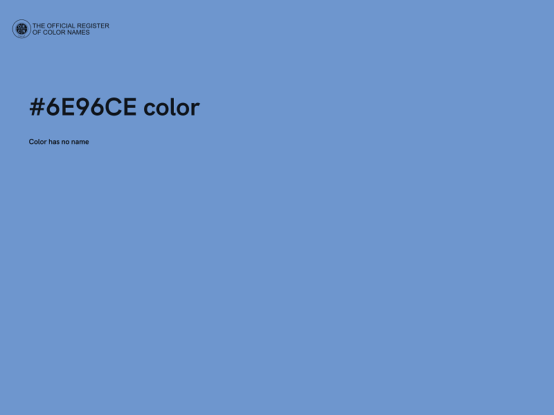 #6E96CE color image