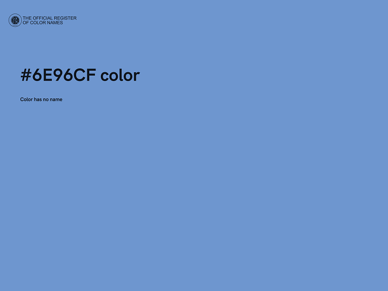 #6E96CF color image