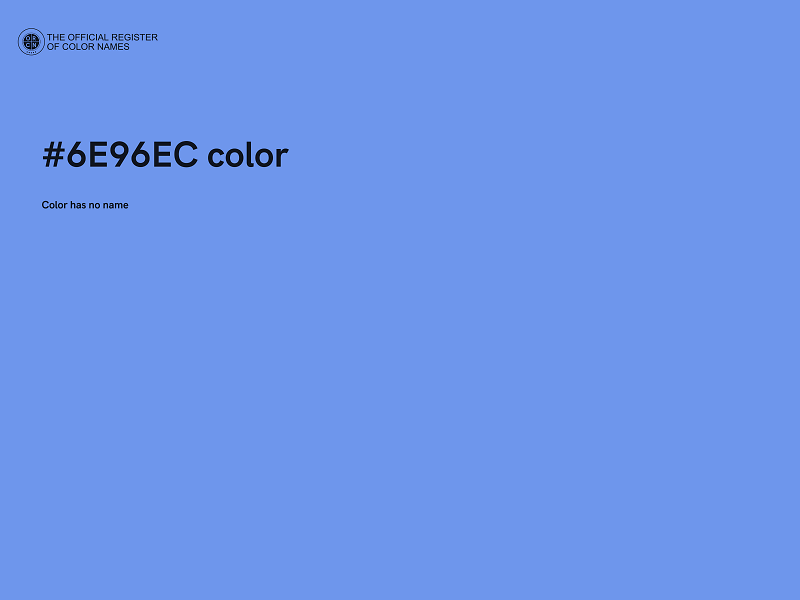 #6E96EC color image