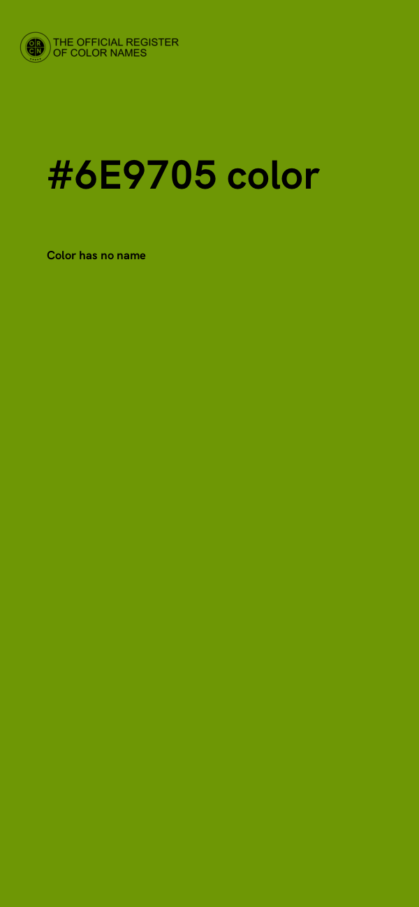 #6E9705 color image