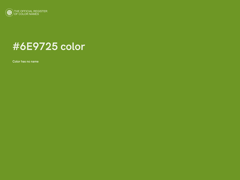 #6E9725 color image