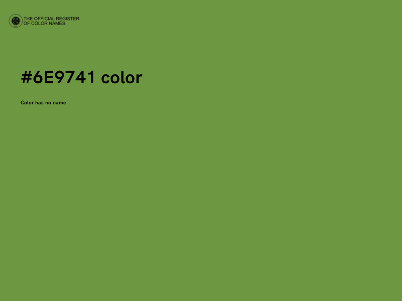 #6E9741 color image