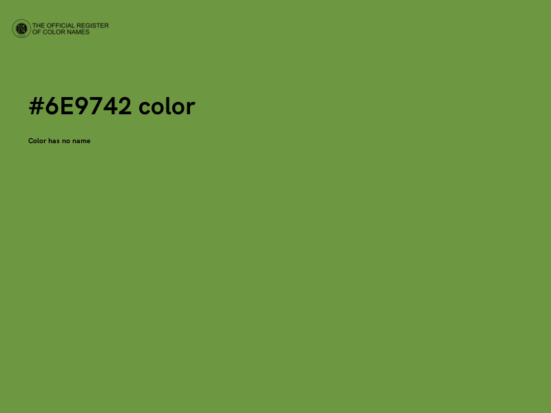 #6E9742 color image