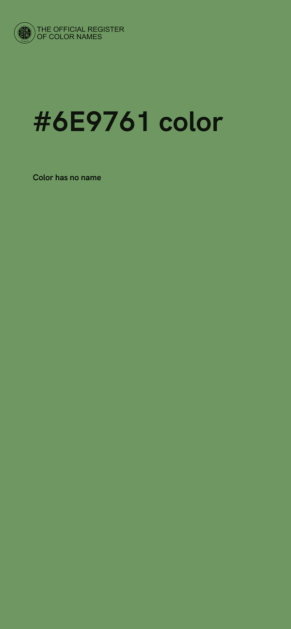 #6E9761 color image