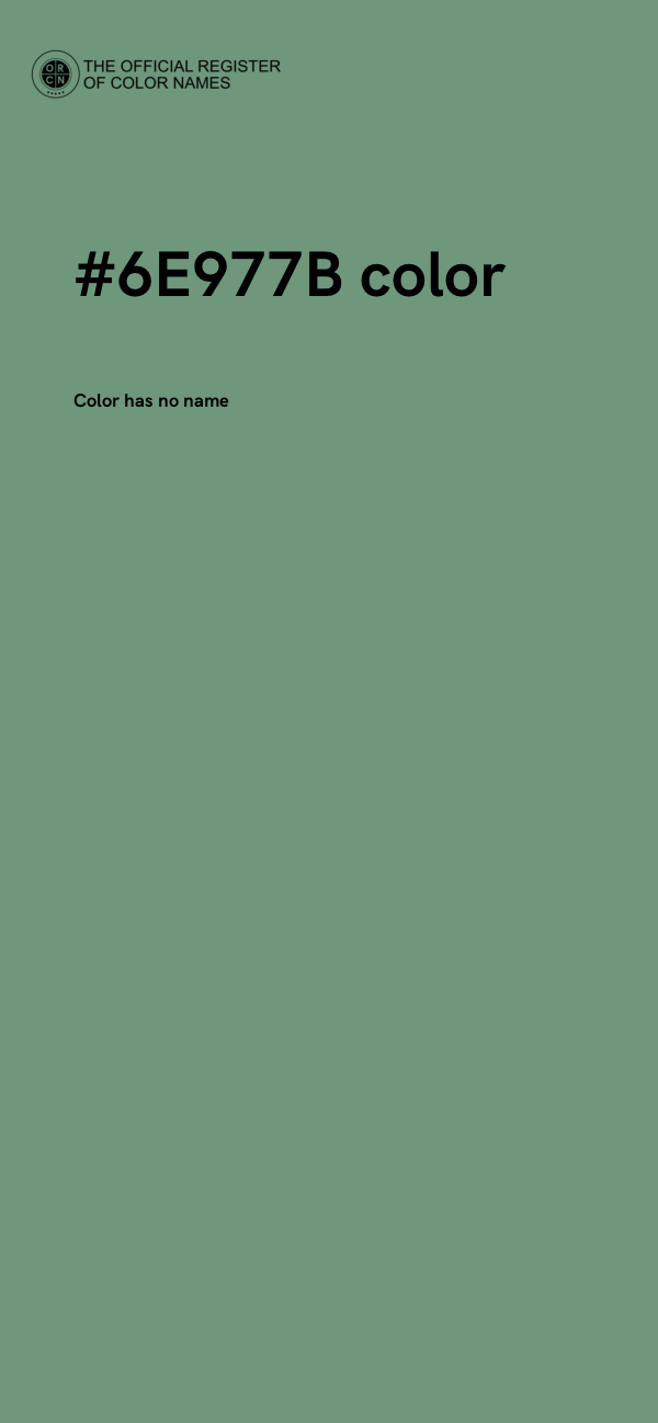 #6E977B color image
