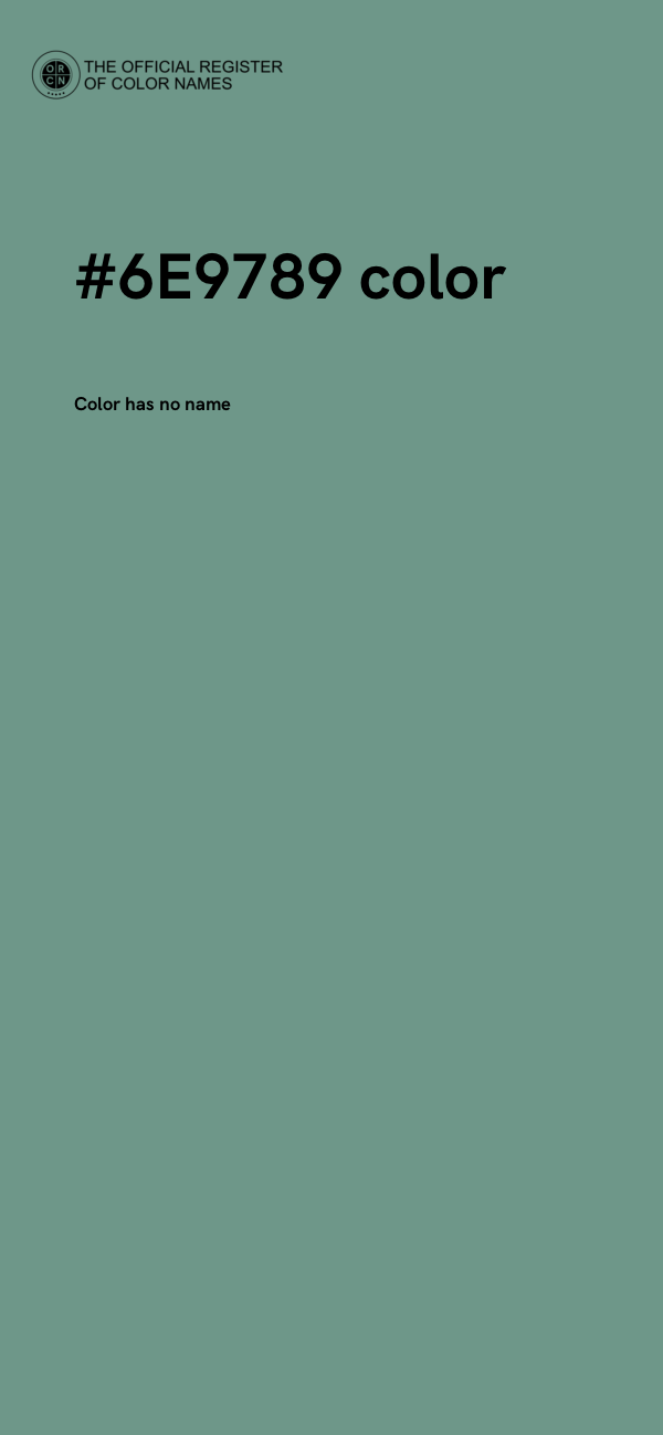 #6E9789 color image