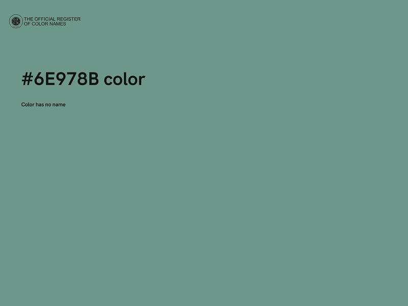 #6E978B color image