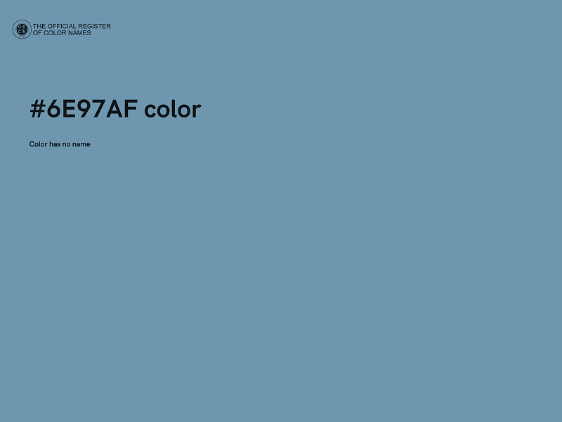 #6E97AF color image