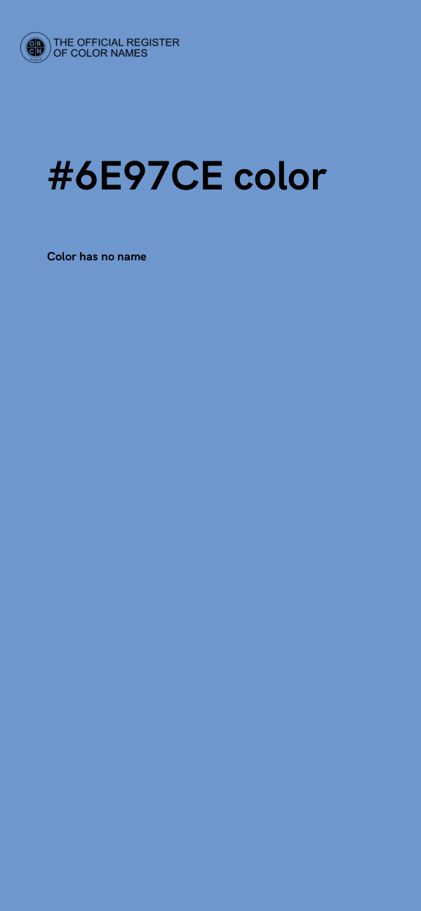 #6E97CE color image
