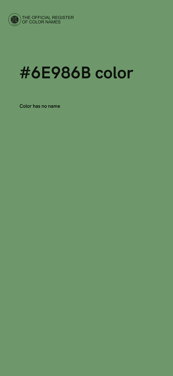 #6E986B color image