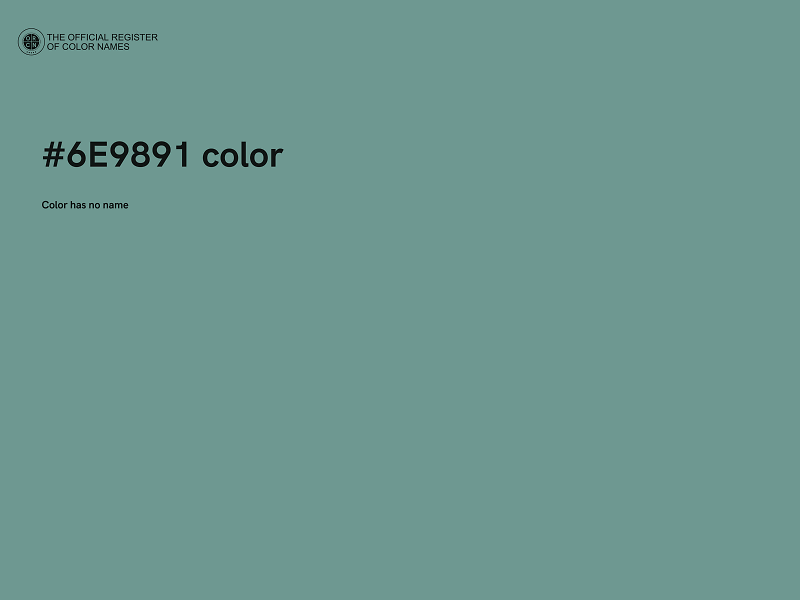 #6E9891 color image