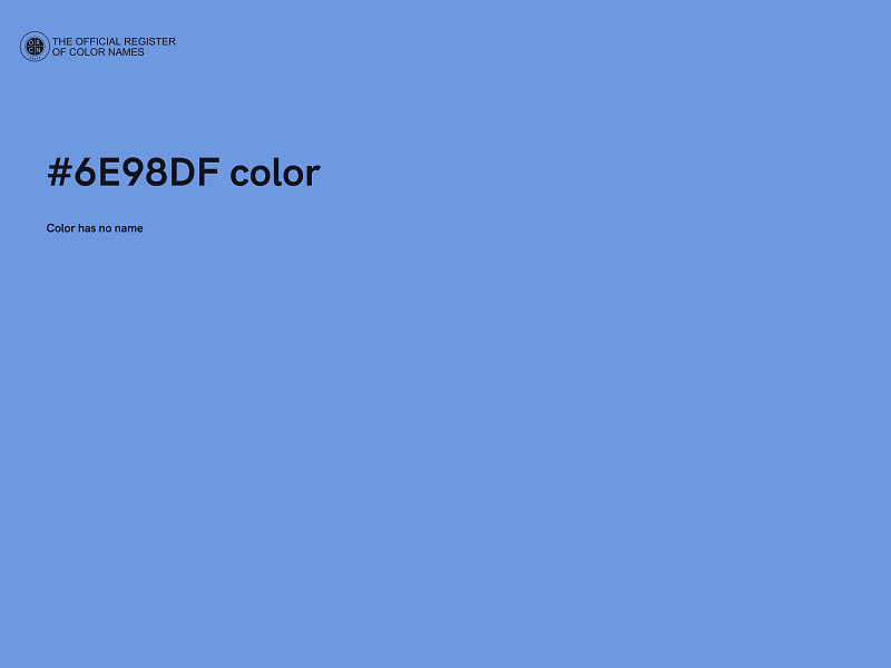 #6E98DF color image