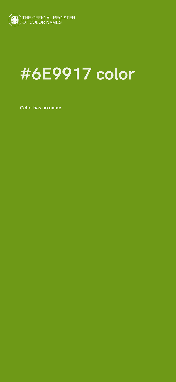 #6E9917 color image