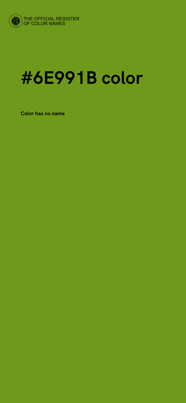 #6E991B color image