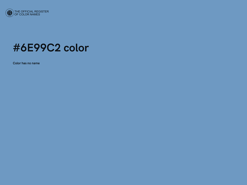 #6E99C2 color image