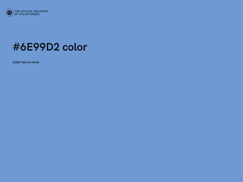 #6E99D2 color image