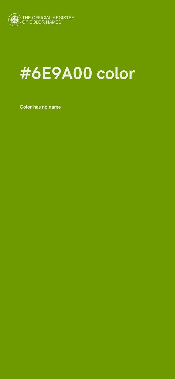 #6E9A00 color image