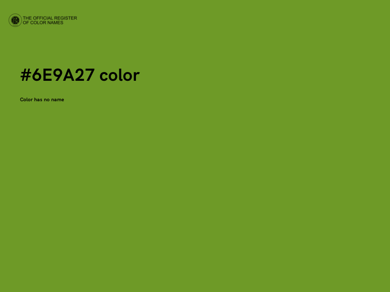 #6E9A27 color image