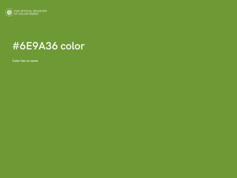 #6E9A36 color image