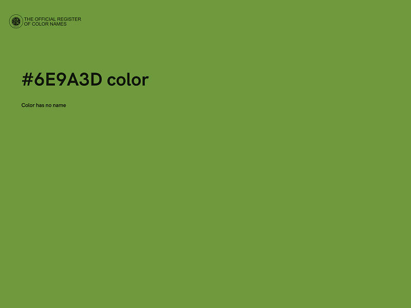 #6E9A3D color image