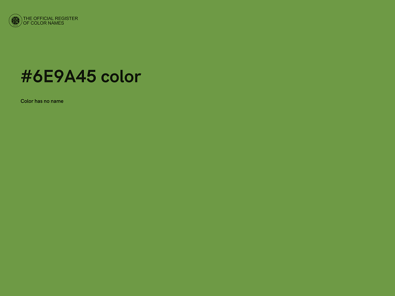 #6E9A45 color image