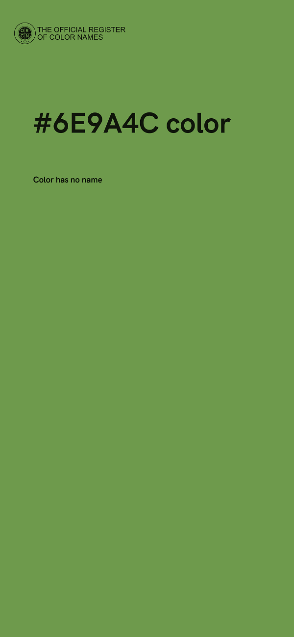 #6E9A4C color image