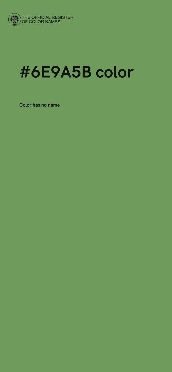#6E9A5B color image