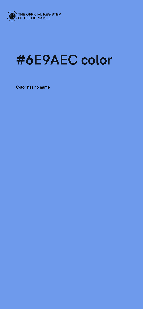 #6E9AEC color image