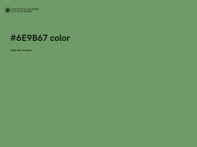 #6E9B67 color image