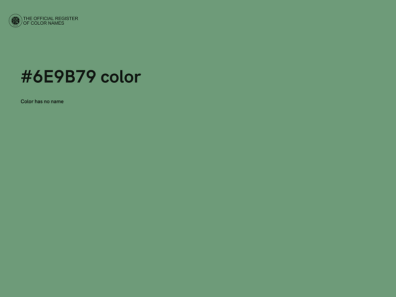 #6E9B79 color image