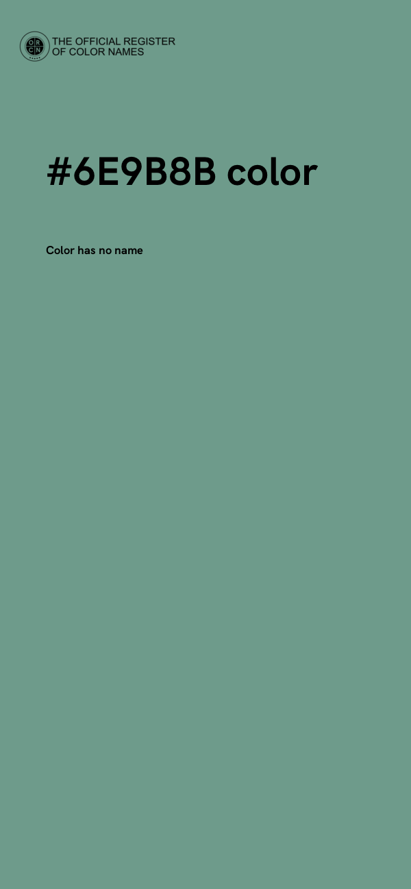 #6E9B8B color image