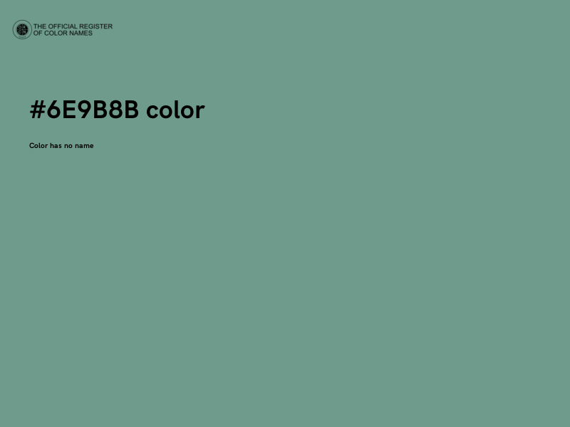#6E9B8B color image