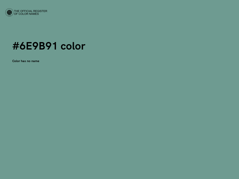 #6E9B91 color image