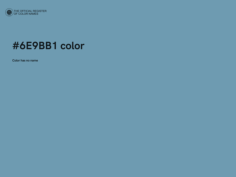 #6E9BB1 color image