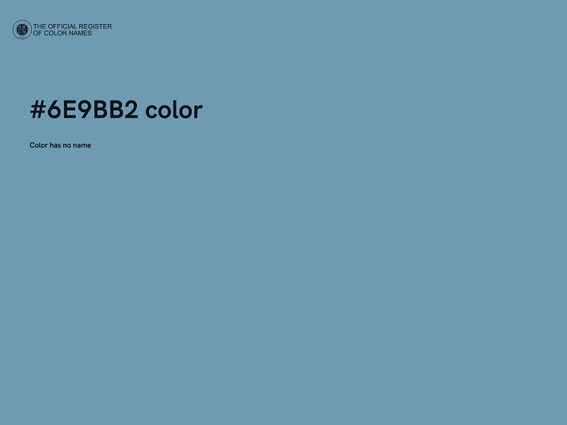 #6E9BB2 color image