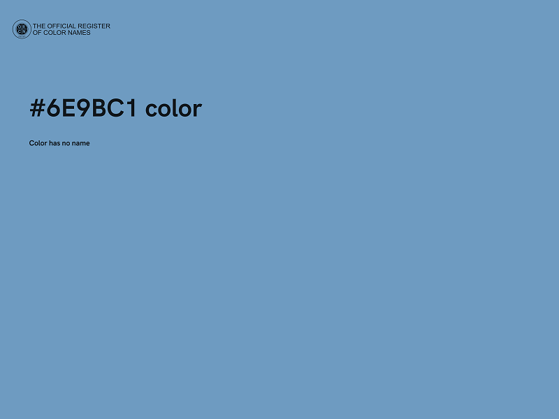 #6E9BC1 color image