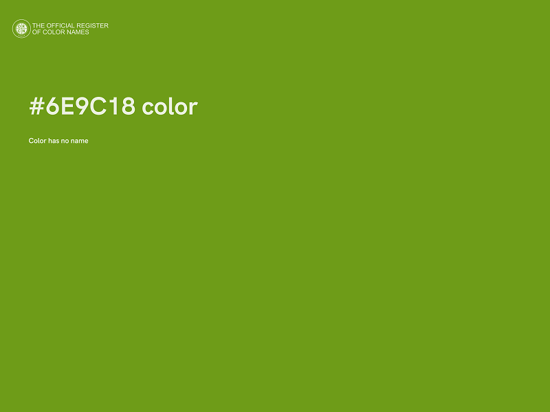 #6E9C18 color image