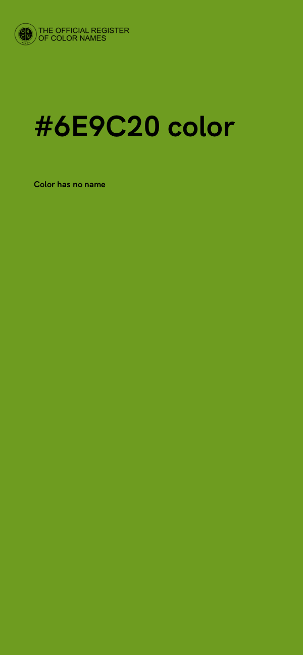 #6E9C20 color image