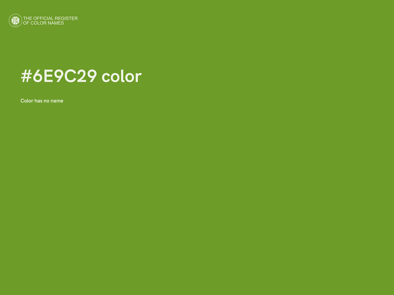 #6E9C29 color image