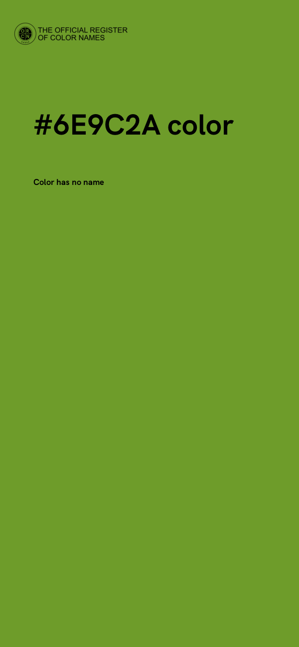 #6E9C2A color image
