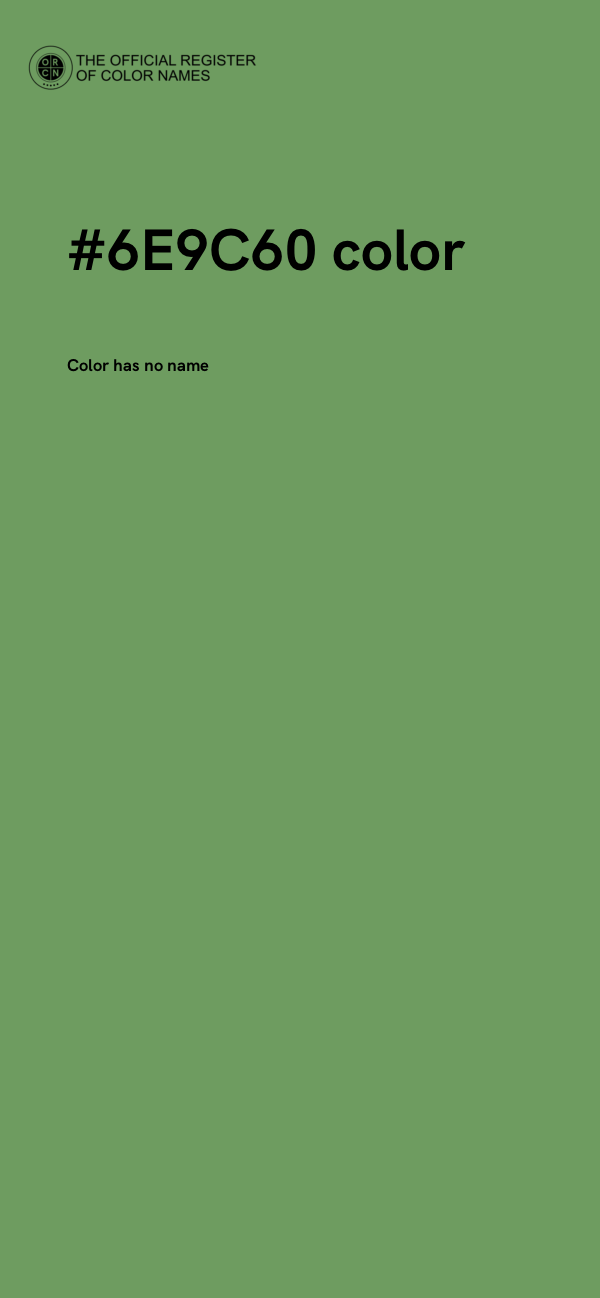 #6E9C60 color image