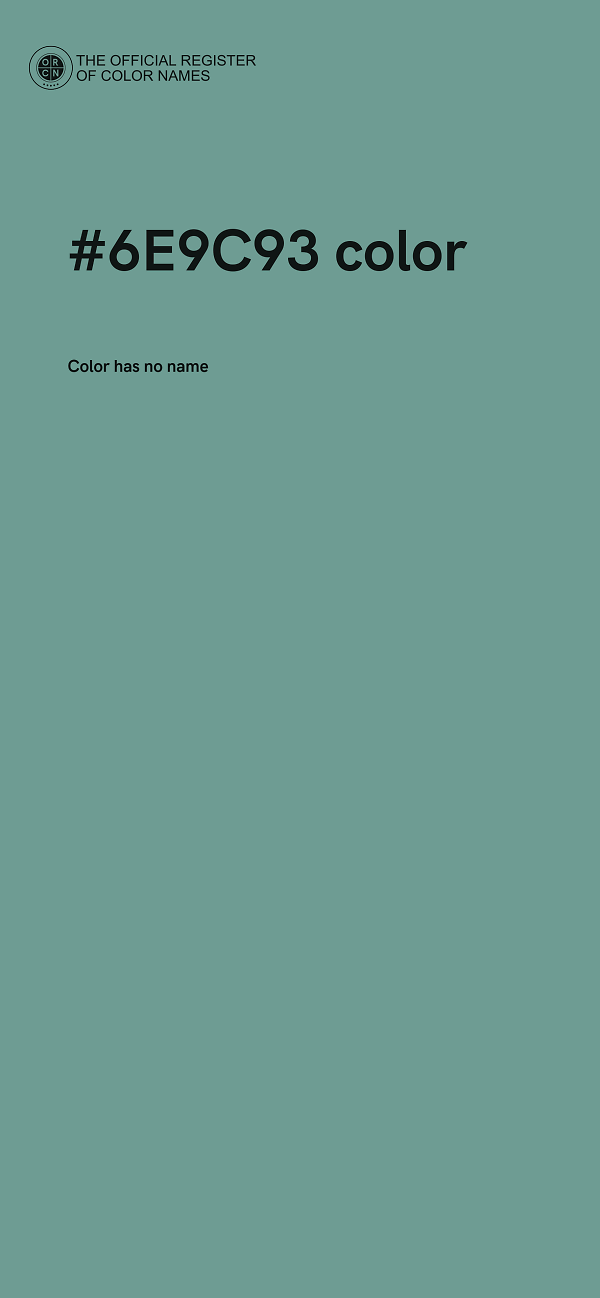 #6E9C93 color image