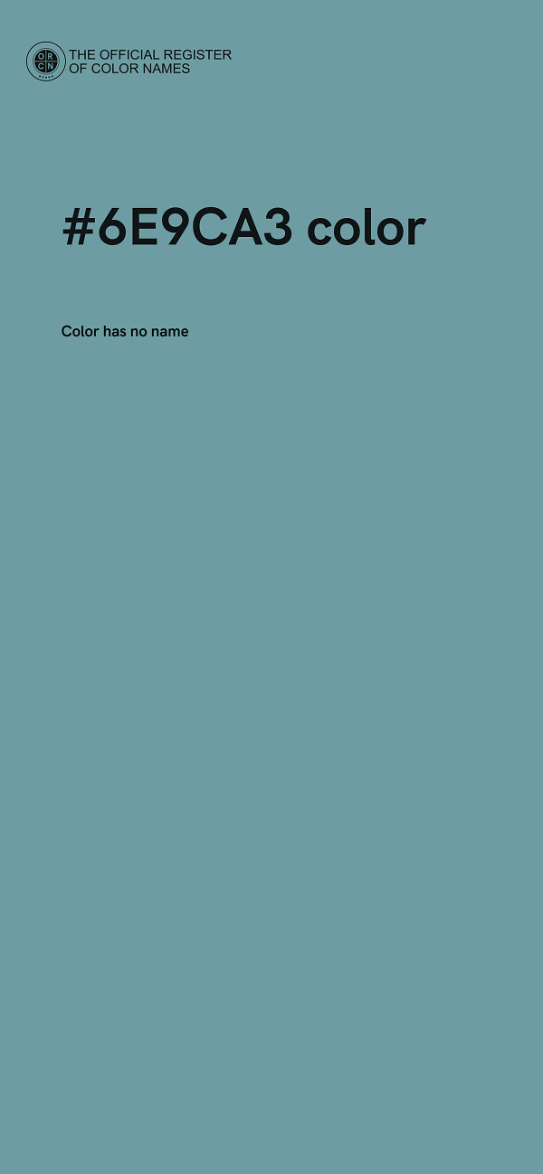 #6E9CA3 color image