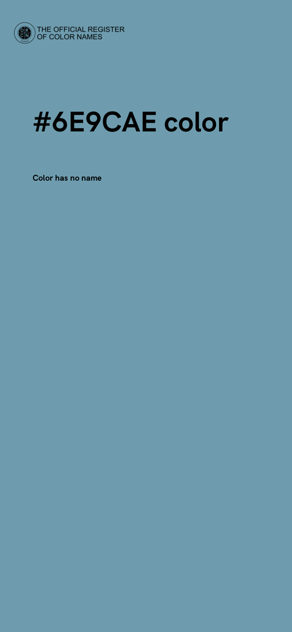 #6E9CAE color image