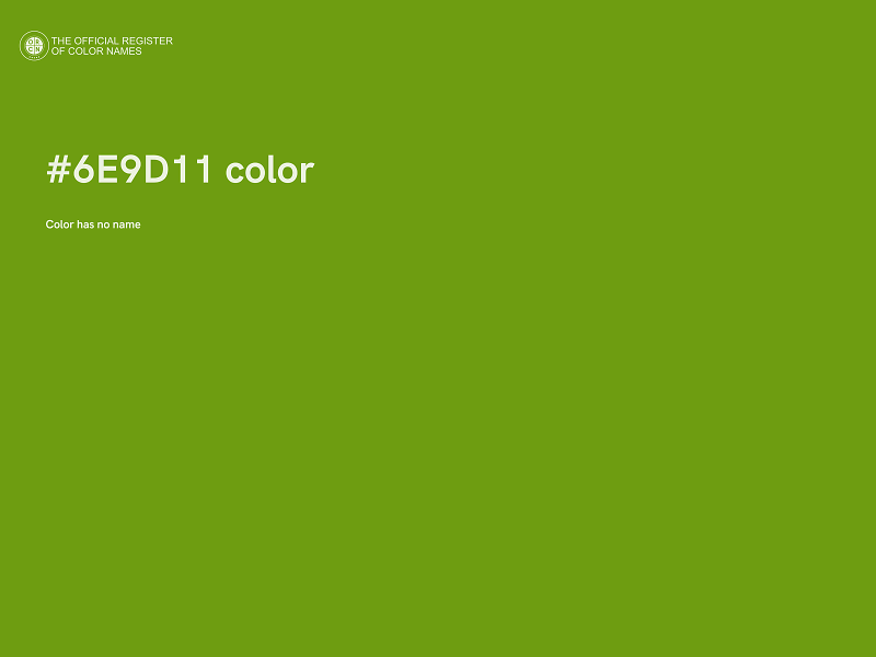 #6E9D11 color image