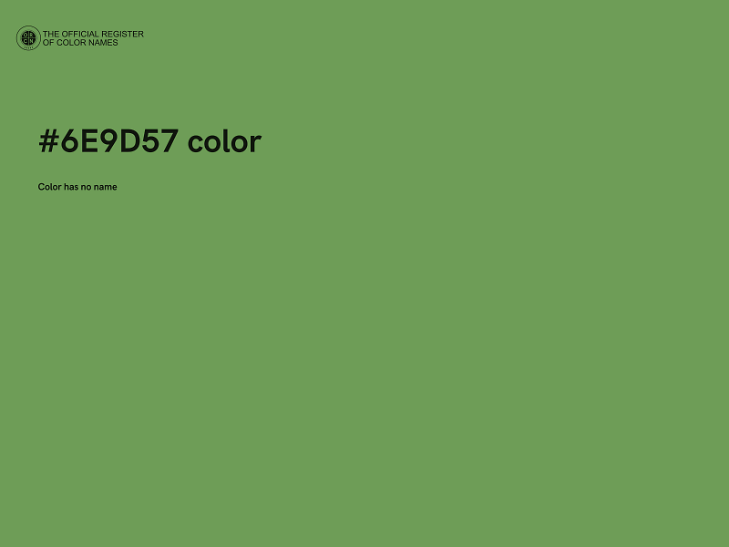 #6E9D57 color image