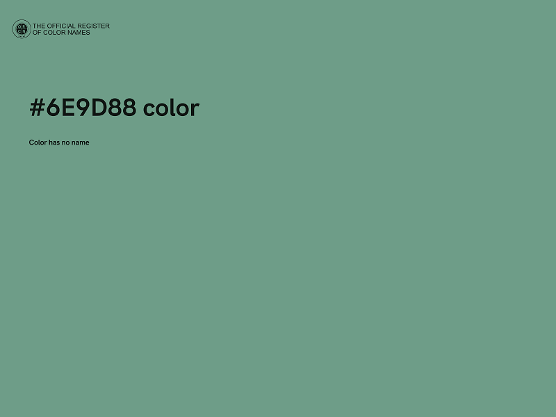 #6E9D88 color image