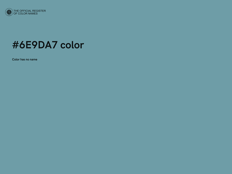 #6E9DA7 color image